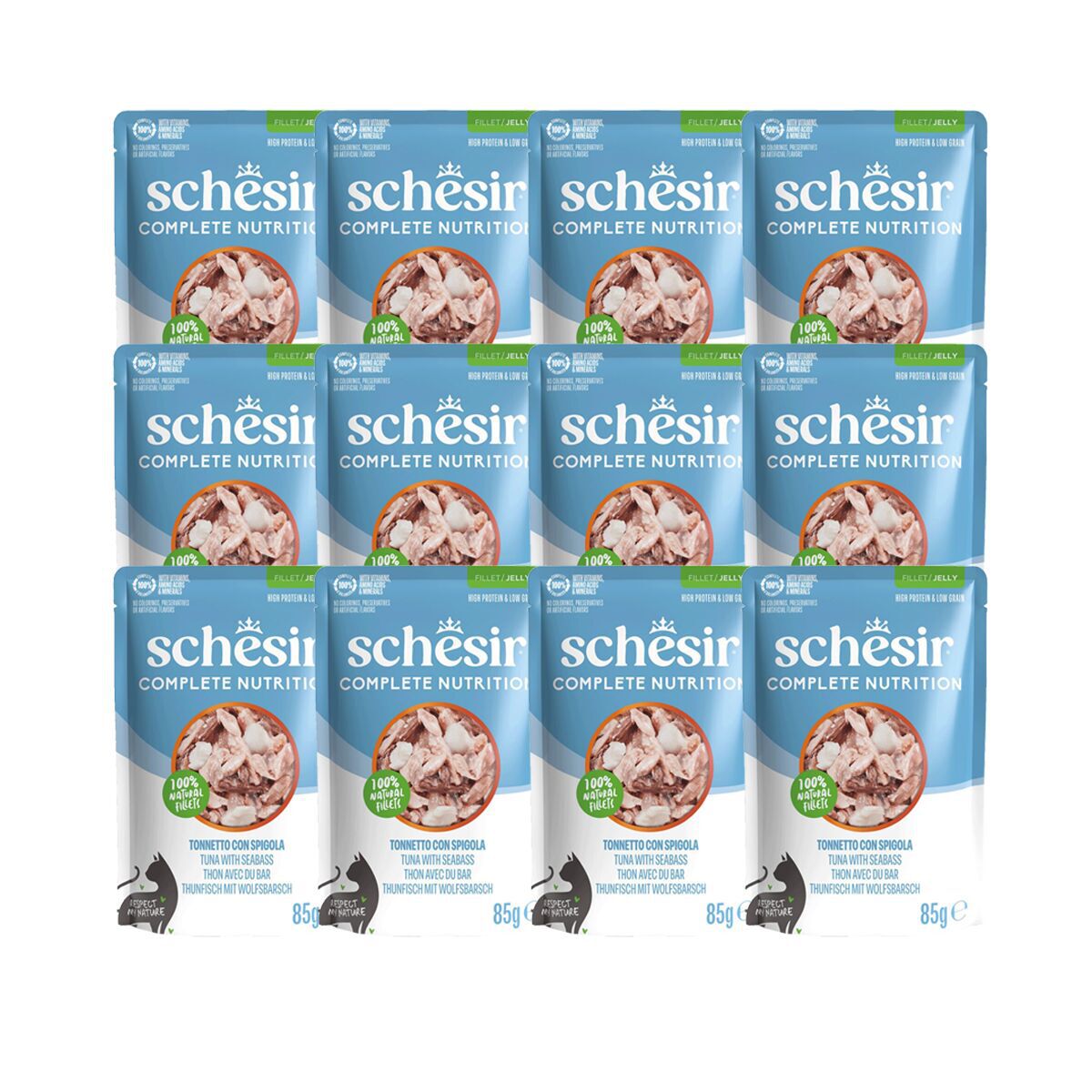 Schesir C&B Tuna sea bass in Jelly Pouch